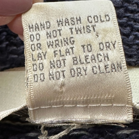 MOTHERHOOD Tribal Style Knit Cardigan Sweater Zip Up Blue Beige Size Large - Picture 13 of 17